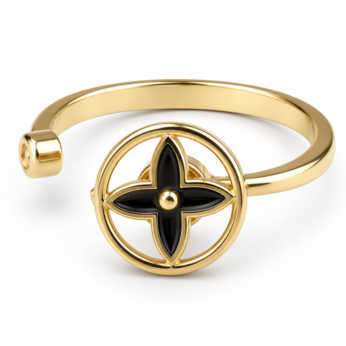 Kleeblatt blume spinner ring - blume,