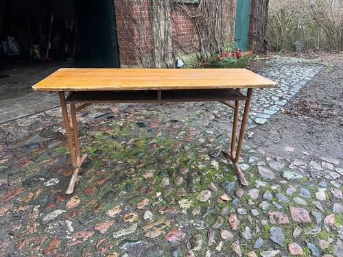 Alte schultische holz und - alte,