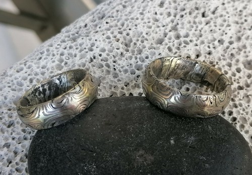 Trauringe mokume gane - mokume,