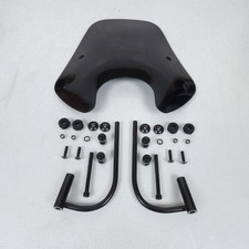 kit bulle windschutzscheibe niedrig schwarz glänzend aplus für roller piaggio 50