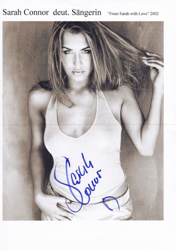 Autogramm sarah connor - autogramm,