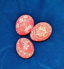  Ostereier,Sorbische Eier, 3er