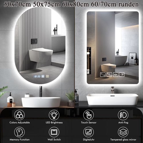 Badspiegel mit led beleuchtung - mit,
