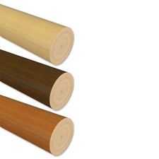 Holzstangen Holzstäbe Stangen für Gardinenstangen aus Holz 28 mm Ø