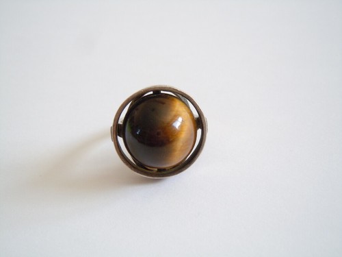 Ring 925 silber tigerauge - ring,