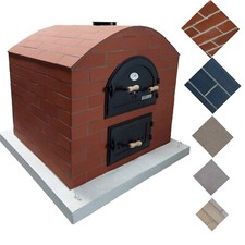 Holzbackofen Indirekt befeuert Pizzaofen fertig gemauert DUO 60x50 Isoliert Wahl