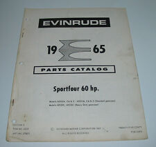 Parts Catalog Evinrude Ersatzteilkatalog Sportfour 60 HP Außenborder Stand 1965