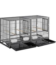 Vogelkäfig mit sehr vielen Zubehörteile im sehr guten Zustand ohne Nymphensittic