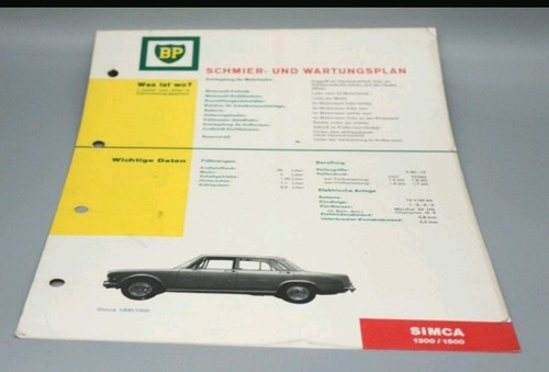 Schmier und wartungsplan - bp,