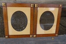 c.1840 Paar BIEDERMEIER NUSSBAUM RAHMEN 30x37 cm massiv Nuß 2 Bilderrahmen frame