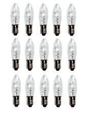 Riffelkerze Topkerze Spitzkerze 23 24 34 Volt 3W E10, für innen Auswählbar