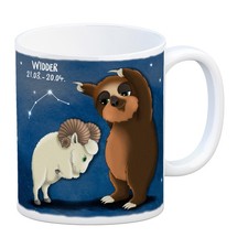Kaffeebecher mit faultier - mit,