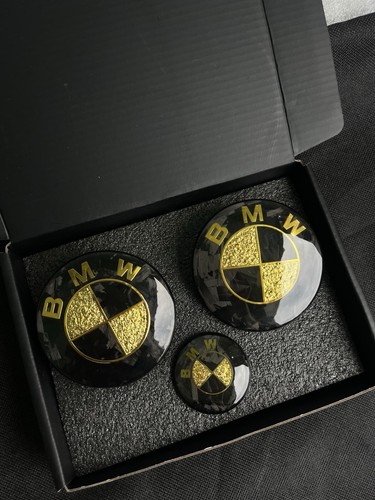 Bmw emblem set forged carbon - bmw,