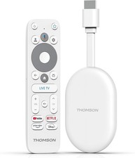 THOMSON Google TV Go Cast 150, 4K UHD Streaming-Dongle, Dolby Atmos, Dolby Digit