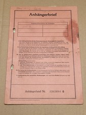 Anhängerbrief BRD Camping Wohnanhänger einachs. Knaus Monsun EZ 1966 Oldtimer