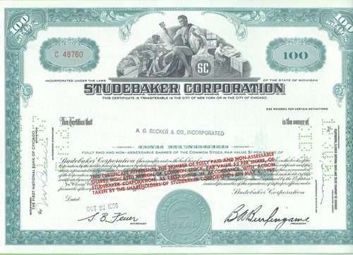 Studebaker corporation 1966 - corporation,,
