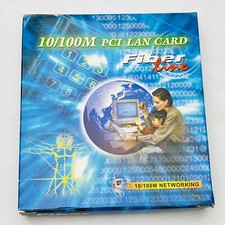Fiberline 10/100M PCI LAN Karte – NEU/OVP – mit Treiberdiskette - Klassiker