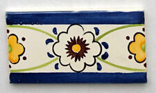 Bordürenfliese "Sintra" aus Portugal, handbemalt, 2. Wahl, bunt, je 7x14 cm