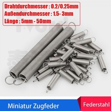 10tlg Miniatur Metall Zugfeder