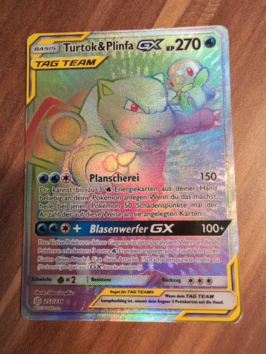 Turtok plinfa pokemon karte - gx,