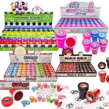 6 - 60 KINDER STEMPEL - Motivstempel Stempelset Kindergeburtstag Mitgebsel Set