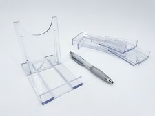 Acrylglas, Schiebeständer, Halter, Ständer, glasklar, neu, 10 Stück o. 100 Stück