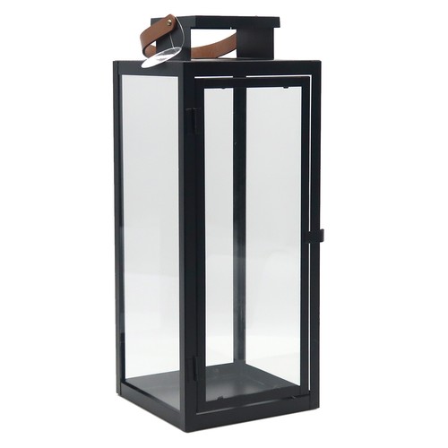 42cm metall laterne schwarz - 42cm, metall-laterne