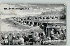 39274183 - im Schuetzengraben Villa Fuchsbau Soldaten Uniform Schuetzengraben