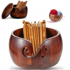 Holz Garnschale Häkeln