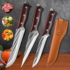 3tlg Metzgermesser Edelstahl