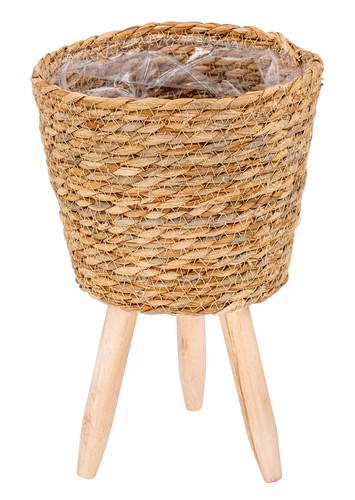 Pflanztopf stroh h18 33cm - stroh, h18-33cm