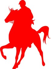 Autoaufkleber Pferd 053 Reiten