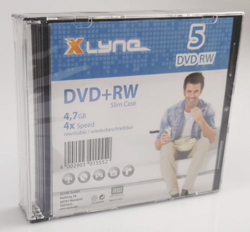 Xlyne dvd 5er slim - dvd+rw, case