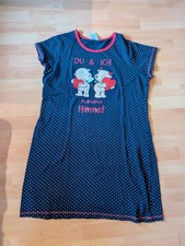 Damen Nachthemd, Steinbeck, Gr. L (44/46), dunkelblau, Du und ich im 7. Himmel