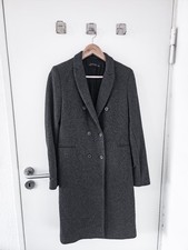 ZARA WOMAN Wollmantel, Größe M, Grau, neuwertig