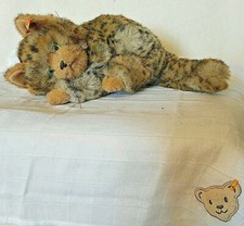 Steiff 075025 - Susi niedliche Katze 22cm seitlich liegend Webpelz braun KF wNEU