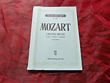 MOZART Grosse Messe C moll Alois Schmitt Klavierauszug mit Text Noten