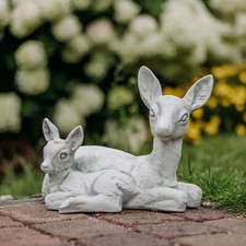 Reh liegend mit Rehkitz