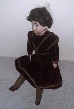 alte Porzellankopf Puppe Otto Dressel Form doll Schulterkopf Textil Body antik