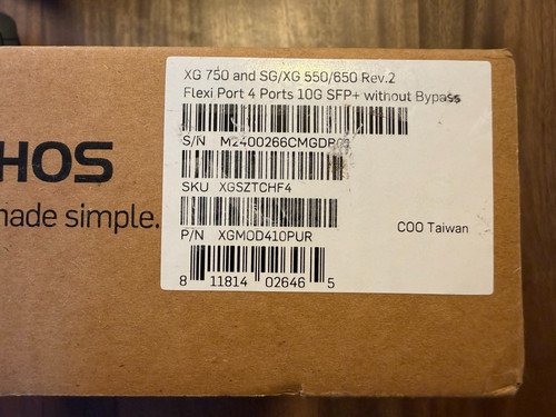 Sophos 10gbe sfp fp - fp, flexi