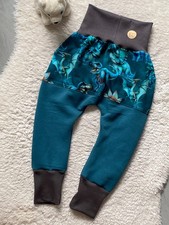 ♥ Warme Pumphose Baggy Pants (Alpenfleece) ♥ Gr. 98/104 NEU Handmade *Dinos*