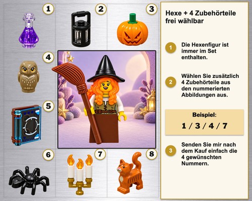Lego minifigur hexe hut - lego®,