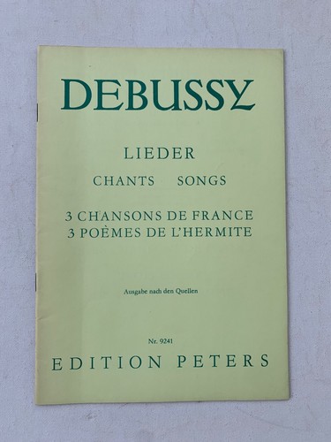 Noten debussy lieder - debussy.,