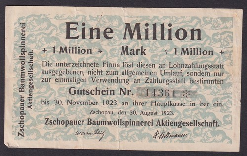 Banknote inflation million - banknote, 1