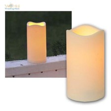 LED Kerze 15cm mit Timer für Außen Outdoor-Kerzen elktrisch Stumpen candle LEDs