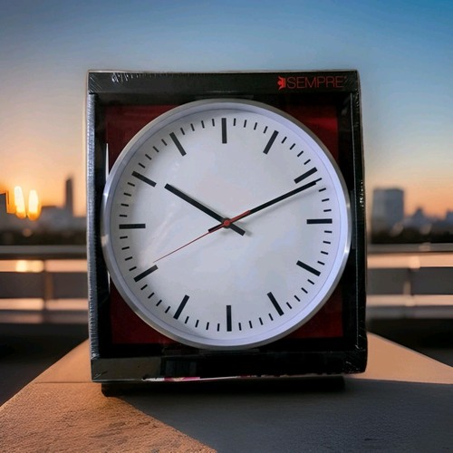 Wanduhr 30cm modern weiß - modern, in