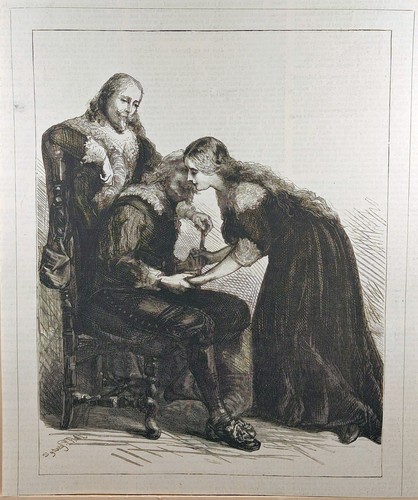 Holzstich 1875 abschieds - um, 1875.