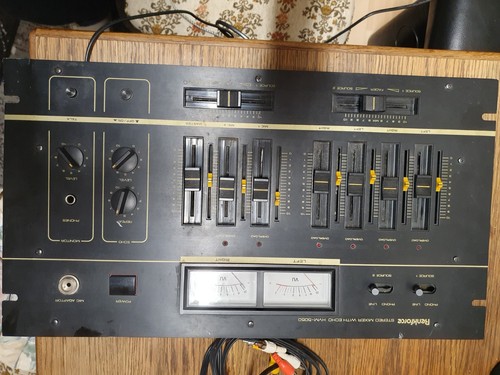Stereo mixer with echo - stereo,