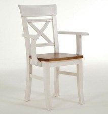 Armlehnstuhl 2farbig weiß