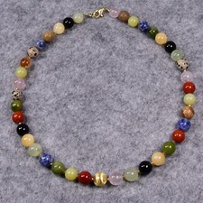 Jaspis Halskette, 925er